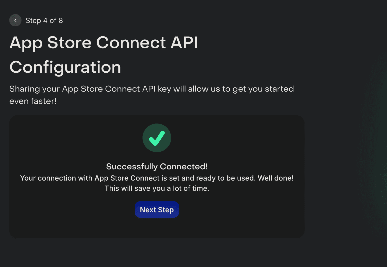 RevenueCat App Store Connect Setup Completed