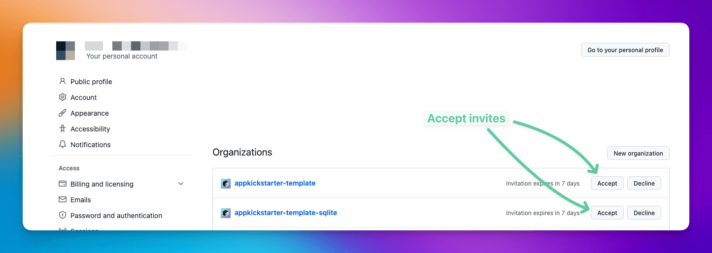 GitHub Invites